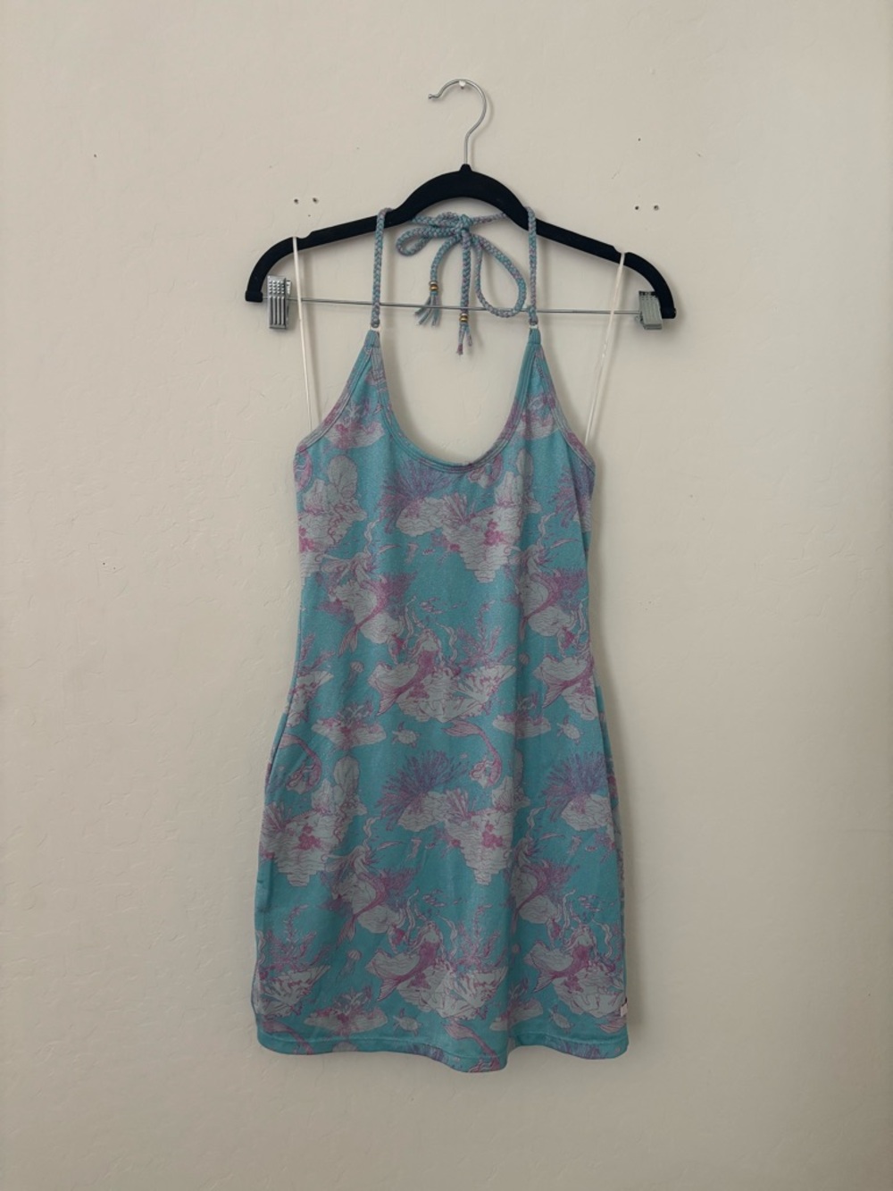Rare Hurley x LoveShackFancy Mermaid Shimmer Halter Mini Dress XS